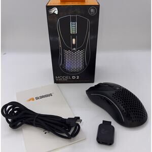 Glorious Model D 2 - Wireless Optical RGB Gaming Mouse - Matte Black